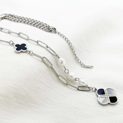 Stainless Steel Brand Necklace-RR220926-Rrx0635-18