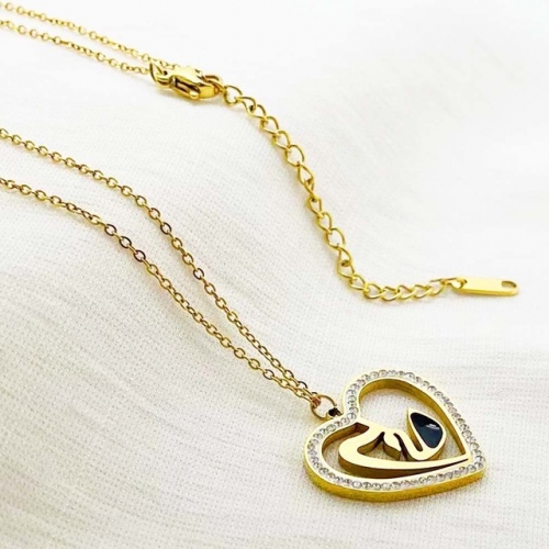 Stainless Steel Brand Necklace-RR220926-Rrx0613-14