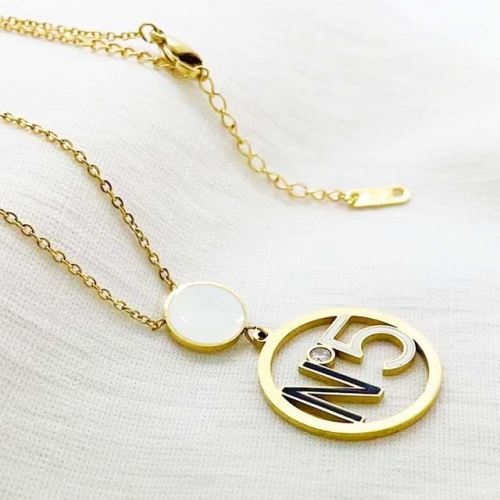 Stainless Steel Brand Necklace-RR220926-Rrx0657-14