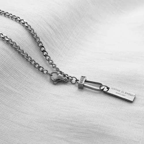 Stainless Steel Brand Necklace-RR220926-Rrx0614-14