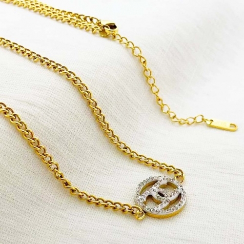 Stainless Steel Brand Necklace-RR220926-Rrx0637-14