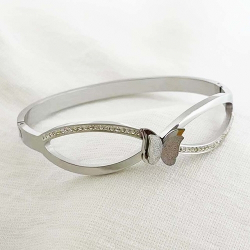 Stainless Steel Brand Bangle-RR220926-Rrs04167-23