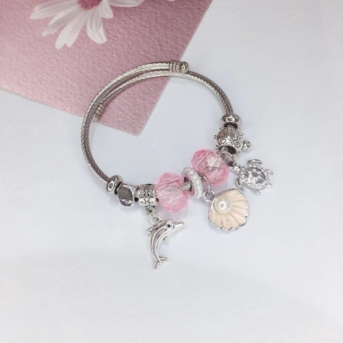 Stainless Steel Bracelet with alloy copper charms-DN221010-IMG_09-BE31