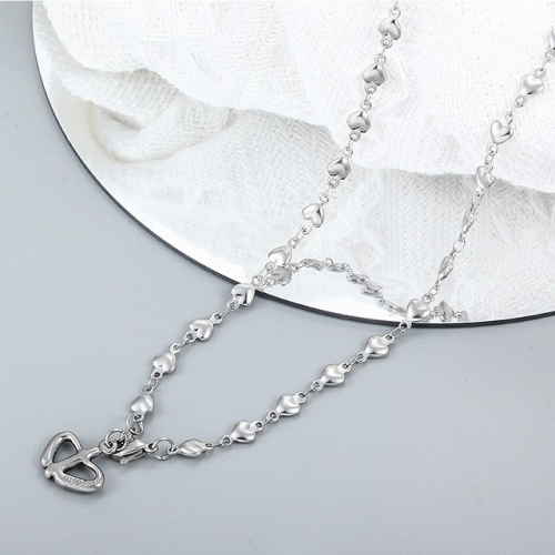 Stainless Steel Uno de * 50 Necklace-CH221014-P13XNN