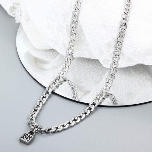 Stainless Steel Uno de * 50 Necklace-CH221014-P13CRR