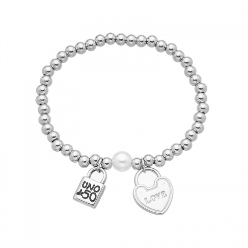 Stainless Steel Uno de * 50 Bracelet-HF221024-UNSL2242-13-4