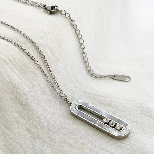 Stainless Steel Brand Necklace-RR221027-Rrx0678-17