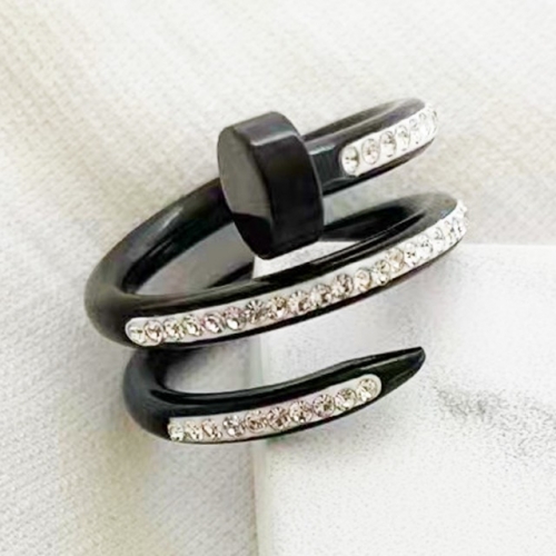 Stainless Steel Brand Ring-RR221027-Rr078-15