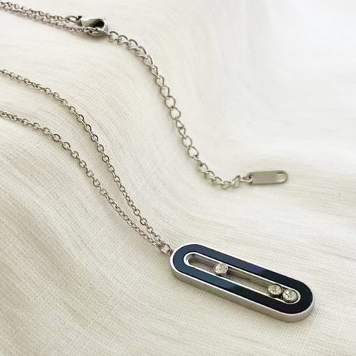 Stainless Steel Brand Necklace-RR221027-Rrx0679-17