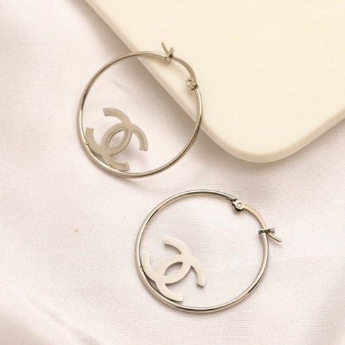 Stainless Steel Brand Earrings-YWA221107-P11T7U (2)