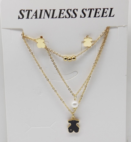 Stainless Steel TOU*S Jewelry Set-XW221107-P9H