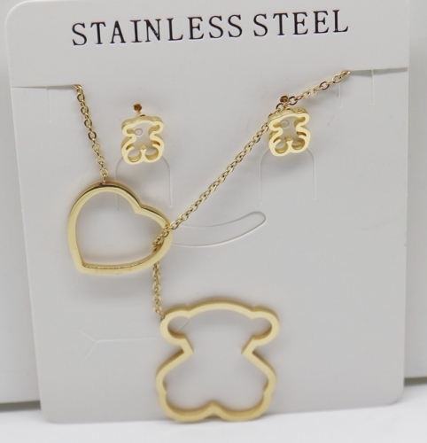 Stainless Steel TOU*S Jewelry Set-XW221107-P7FDG