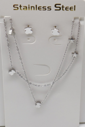 Stainless Steel TOU*S Jewelry Set-XW221107-P9DD