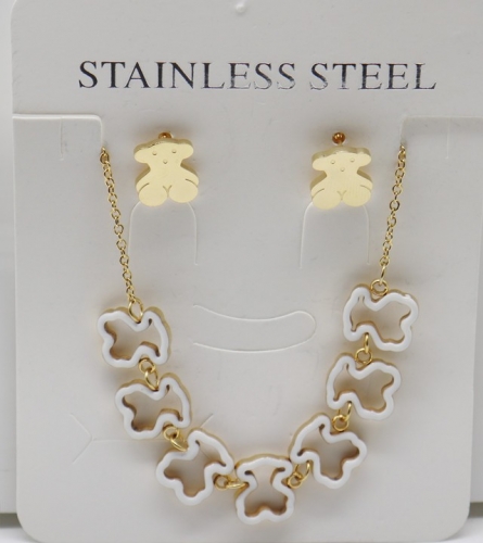 Stainless Steel TOU*S Jewelry Set-XW221107-P14GH