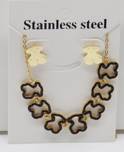 Stainless Steel TOU*S Jewelry Set-XW221107-P14FC