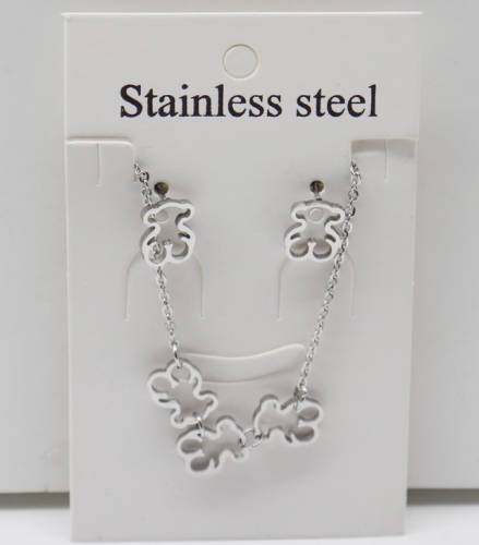 Stainless Steel TOU*S Jewelry Set-XW221107-P7CS