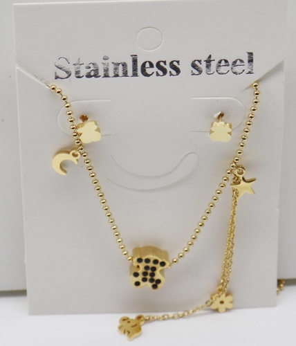 Stainless Steel TOU*S Jewelry Set-XW221107-P9DG