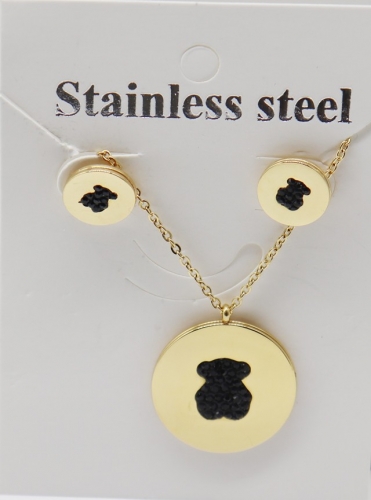 Stainless Steel TOU*S Jewelry Set-XW221107-P10F