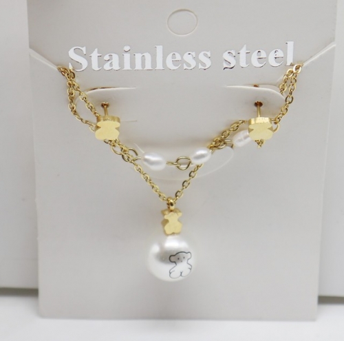 Stainless Steel TOU*S Jewelry Set-XW221107-P8SS