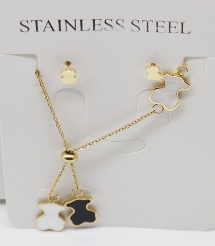 Stainless Steel TOU*S Jewelry Set-XW221107-P12HJ