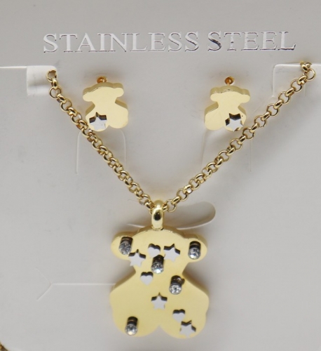 Stainless Steel TOU*S Jewelry Set-XW221107-P17