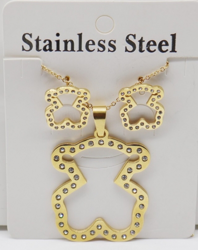 Stainless Steel TOU*S Jewelry Set-XW221107-P10MJ