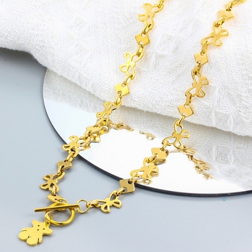 Stainless Steel TOU*S Necklace-CH221201-P15UTF