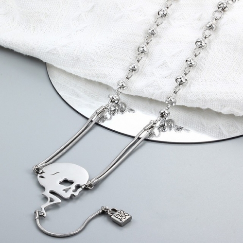 Stainless Steel uno de * 50 Necklace-CH221201-P16UTT