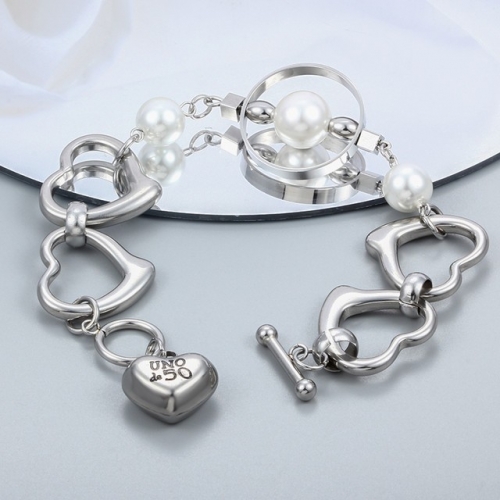 Stainless Steel uno de * 50 Bracelet-CH221201-P18UYD