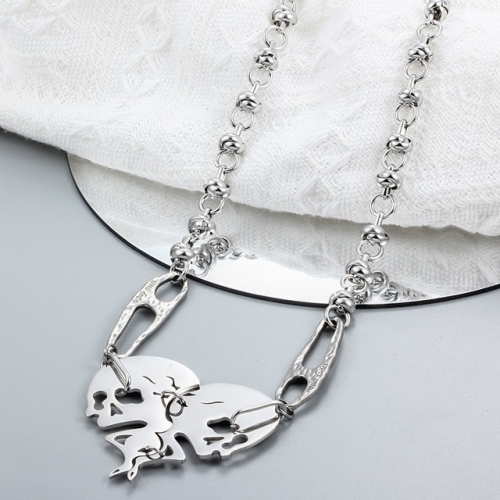 Stainless Steel uno de * 50 Necklace-CH221201-P19YTE