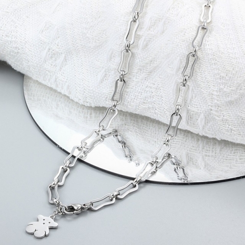 Stainless Steel TOU*S Necklace-CH221201-P13SW