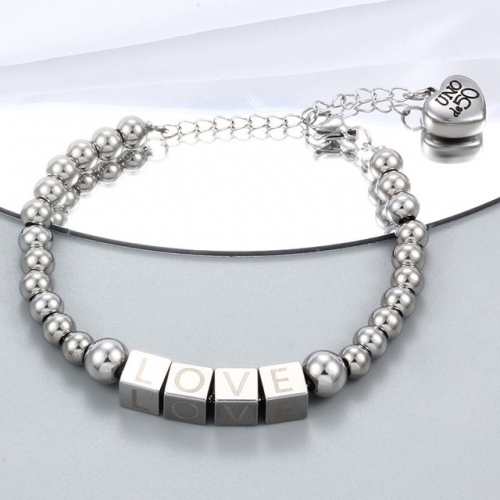 Stainless Steel uno de * 50 Bracelet-CH221201-P167CD