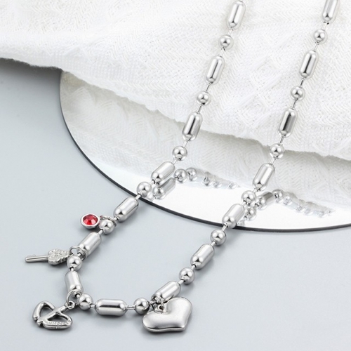 Stainless Steel uno de * 50 Necklace-CH221201-P13R4E