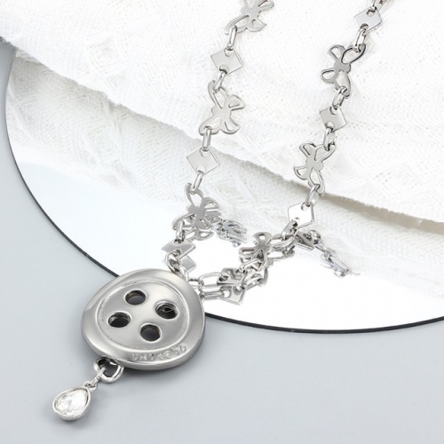 Stainless Steel uno de * 50 Necklace-CH221201-P14C9O