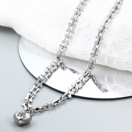 Stainless Steel uno de * 50 Necklace-CH221201-P14OS3