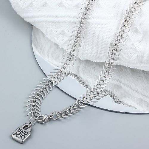 Stainless Steel uno de * 50 Necklace-CH230205-P14XS0