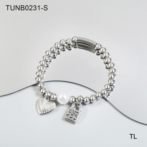 Stainless Steel uno de * 50 Bracelet-SN230206-TUNB0231-S-15