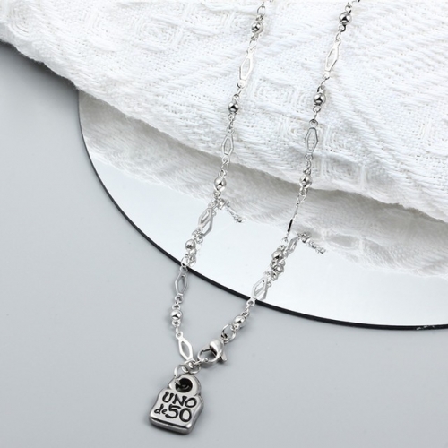 Stainless Steel uno de * 50 Necklace-CH230205-P12JW