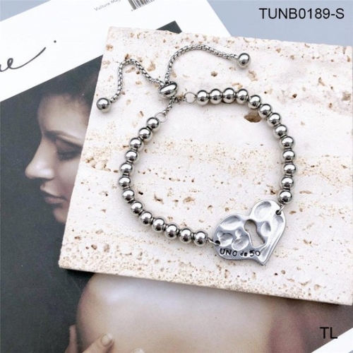 Stainless Steel uno de * 50 Bracelet-SN230206-TUNB0189-S-17.5