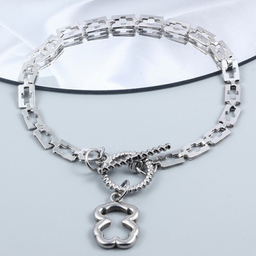 Stainless Steel TOU*S Bracelet-CH230205-P12BGF