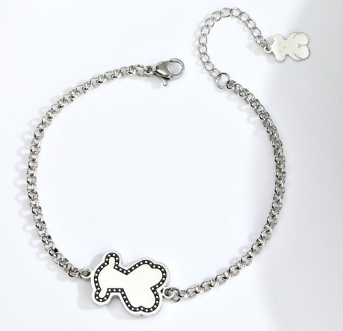 Stainless Steel Tou*s Bracelet-DY230206-SL-138S-186-13