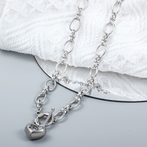 Stainless Steel uno de * 50 Necklace-CH230205-P14V8I