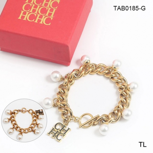 Stainless Steel Brand Bracelet-SN230206-TAB0185-G-21.5