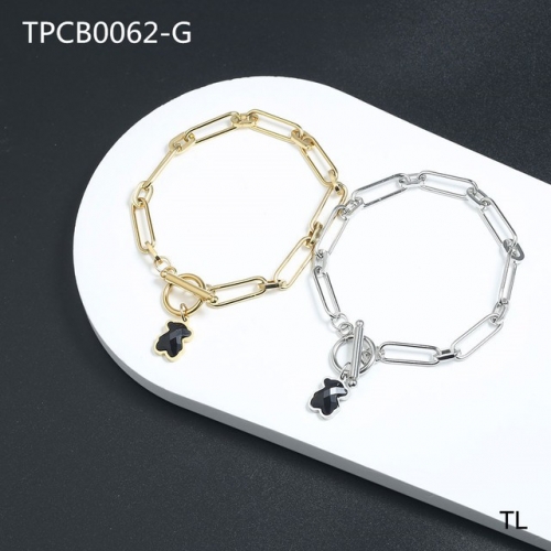 Stainless Steel TOU*S Bracelet-SN230207-TPCB0062-G