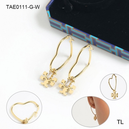 Stainless Steel Brand Earrings-SN230207-TAE0111-G-W