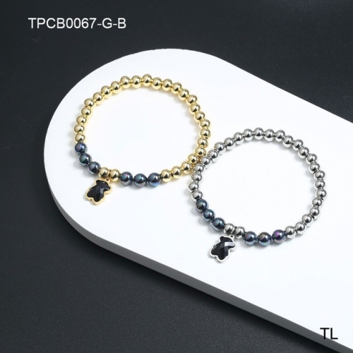 Stainless Steel TOU*S Bracelet-SN230207-TPCB0067-G-B