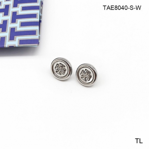 Stainless Steel Brand Earrings-SN230207-TAE8040-S-W