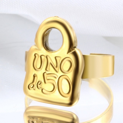 Stainless Steel uno de * 50 Ring-CH230215-P9.5NM