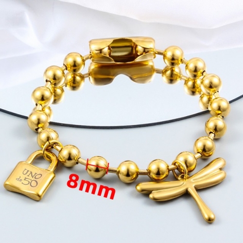 Stainless Steel uno de * 50 Bracelet-CH230215-P12XE