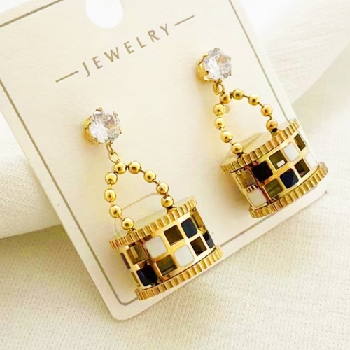 Stainless Steel Brand Earrings-RR230223-Rre0802-20